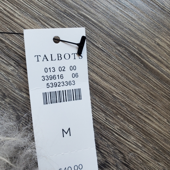 Navy Blue Cotton Talbots T shirt M - Picture 3 of 5